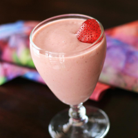 Vegan Strawberry Oatmeal Breakfast Smoothie Recipe ... image