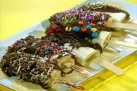 Chocolate Dipped Bananas Recipe | Rachael Ray | Food Network image