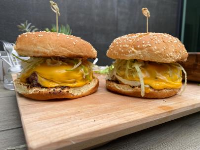 All-American Burgers Recipe | Bobby Flay | Food Network image