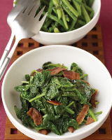 Sauteed Spinach with Bacon Recipe | Martha Stewart image
