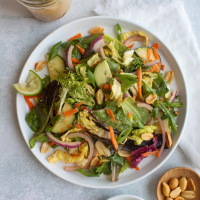 Thai Salad with Peanut Dressing Recipe: How to Make It image