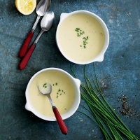 Creamy Leek and Parsnip Soup Recipe | MyRecipes image