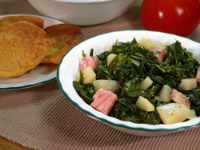 Turnip Greens with Diced Turnips Recipe : Taste of Southern image