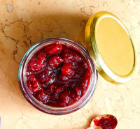 Mulled wine & cranberry jam recipe | BBC Good Food image