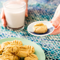 3-Ingredient Vegan, Gluten-Free Peanut Butter Cookies ... image
