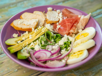 Egg and Chicken Breast Salad | So Delicious image