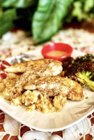 Pan-Fried Chicken with Mashed Potatoes and Gravy Recipe ... image