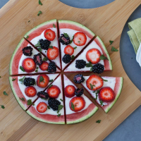 Watermelon Fruit Pizza Recipe | EatingWell image