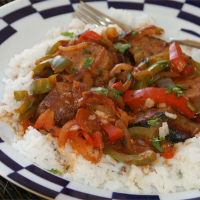 Best Ever Sausage with Peppers, Onions, and Beer! Recipe ... image