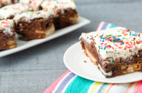 Birthday Cake Oreo Brownie Bars - Recipes, Party Food ... image