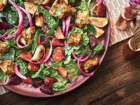 Tuscan Kale Salad with Gorgonzola Croutons Recipe - Ann ... image
