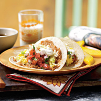 Egg & Cheese Breakfast Tacos with Homemade Salsa Recipe ... image