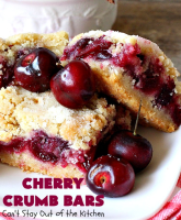 Cherry Crumb Bars – Can't Stay Out of the Kitchen image