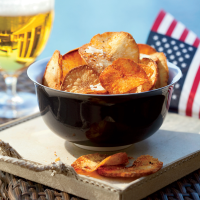 Chile-Cheese Yucca Chips Recipe - Tim Love | Food & Wine image