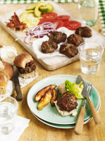 Mini beef burgers | Beef recipes | Jamie Oliver recipes image