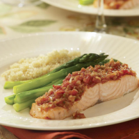 Roast Salmon with Salsa Recipe | EatingWell image