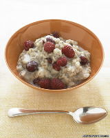 Warm Barley Cereal with Dried Cherries Recipe | Martha Stewart image