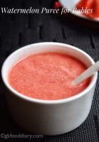 Watermelon Puree Recipe for Babies - GKFoodDiary image