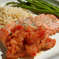 Salmon with Tomatoes Recipe | Allrecipes image