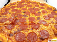 Cassano's Pizza King Copycat Pepperoni Pizza | YepRecipes.com image