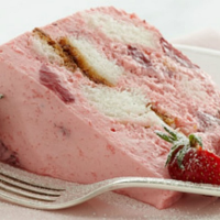 Angel Strawberry Bavarian Cake - Jamie Geller image