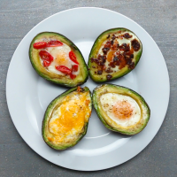 BAKED EGGS IN AVOCADOS RECIPES