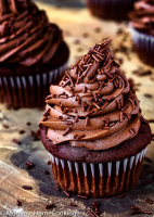 Eggless Chocolate Cupcakes Recipe - Mommy's Home Cooking image