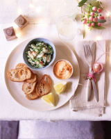 Herbed crab, saffron and chilli mayonnaise with toasted baguette recipe | delicious. magazine - 1000s of Recipes and Cooking Ideas, from Quick ... image