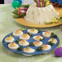 Three-Cheese Deviled Eggs Recipe: How to Make It image