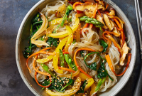 Spring Vegetable Japchae (Korean Glass Noodles) Recipe ... image