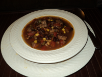Tim's Black Bean & Beef Soup Recipe - Food.com image