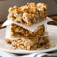 Chewy Honey Granola Bars Recipe: How to Make It - Taste of Home: Find Recipes, Appetizers, Desserts, Holiday Recipes & Healthy Cooking Tips image