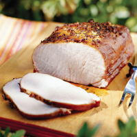 Apple-Smoked Pork Loin Recipe | EatingWell image