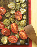 Slow-Roasted Tomatillos and Tomatoes Recipe | Martha Stewart image