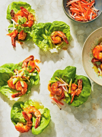 Sticky Caramelized Shrimp Lettuce Wraps | Better Homes ... image