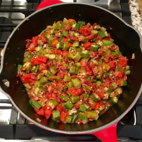 Okra and Tomatoes Recipe | Allrecipes image