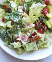 Romaine Salad With Tomatoes and Bacon Recipe | Real Simple image