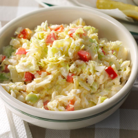 Mom's Chopped Coleslaw Recipe: How to Make It - Taste of Home: Find Recipes, Appetizers, Desserts, Holiday Recipes & Healthy Cooking Tips image
