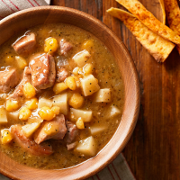 Pork & Green Chile Stew Recipe | EatingWell image