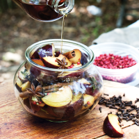 Salty-Sweet Spiced Pickled Plums Recipe | Food & Wine image