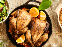 Lemon and Garlic Roast Chicken Recipe - Food.com image