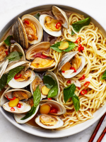 Drunken Clams and Noodles Recipe | Bon Appétit image