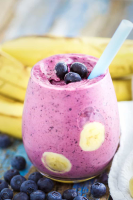 Super Thick Blueberry Banana Smoothies (Dairy Free Option ... image