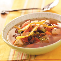 Tortilla-Vegetable Chicken Soup Recipe: How to Make It image