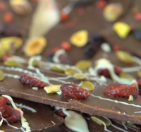 White Chocolate, Cranberry, and Pumpkin Seed Bark Recipe ... image
