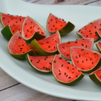 Sliced Watermelon Jell-O® Shots Recipe | Allrecipes image
