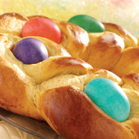 Easter Egg Bread Ring Recipe | MyRecipes image