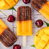 Cherry Mango Popsicles - Keep Calm And Eat Ice Cream image