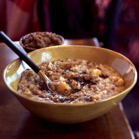 Five-Grain Cereal with Apricots, Apples, & Bananas Recipe ... image