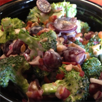 Broccoli Salad with Red Grapes, Bacon, and Sunflower Seeds Recipe | Allrecipes image